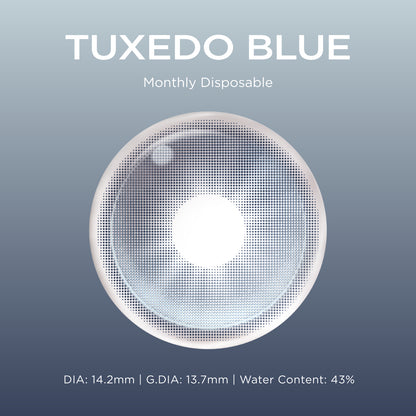 Tuxedo Blue blue color contacts