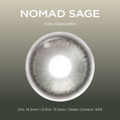 Breathe+ Nomad Sage silicone hydrogel color contacts