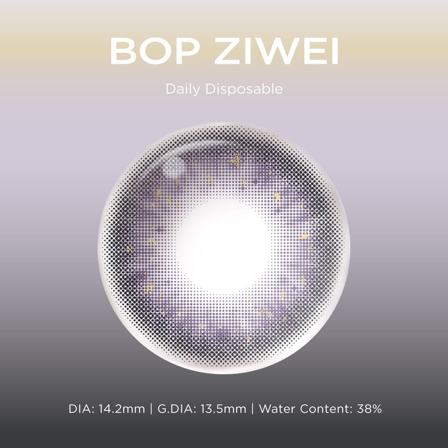Bop Ziwei gold color contacts